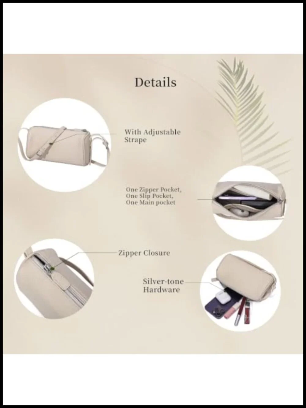 Genuine Leather Small Barrel Bag Hobo Handbag Crossbody